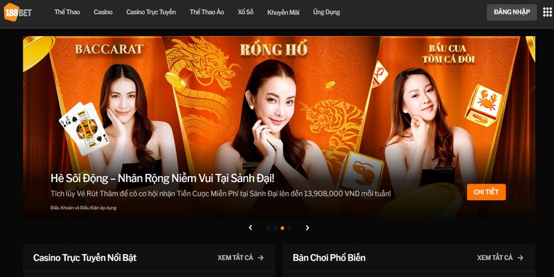 188Bet - Nhà cái trực tuyến với tốc độ giao dịch nhanh chóng chỉ với 3 phút