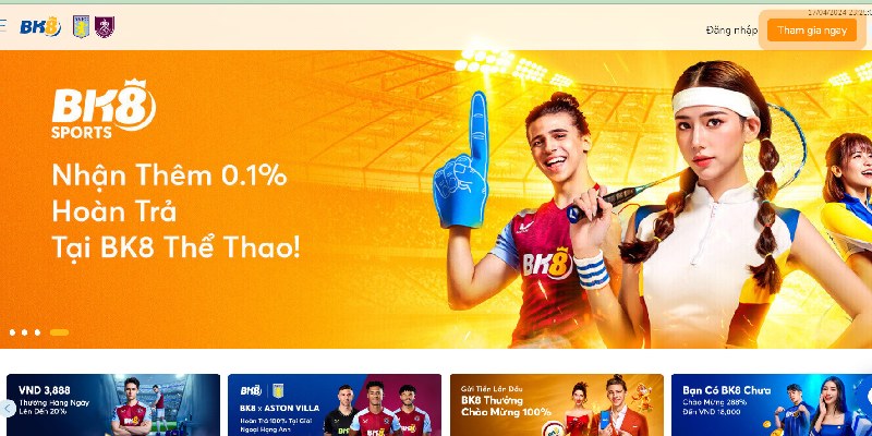BK8 - Sân chơi đổi thưởng số 1 dành cho game thủ